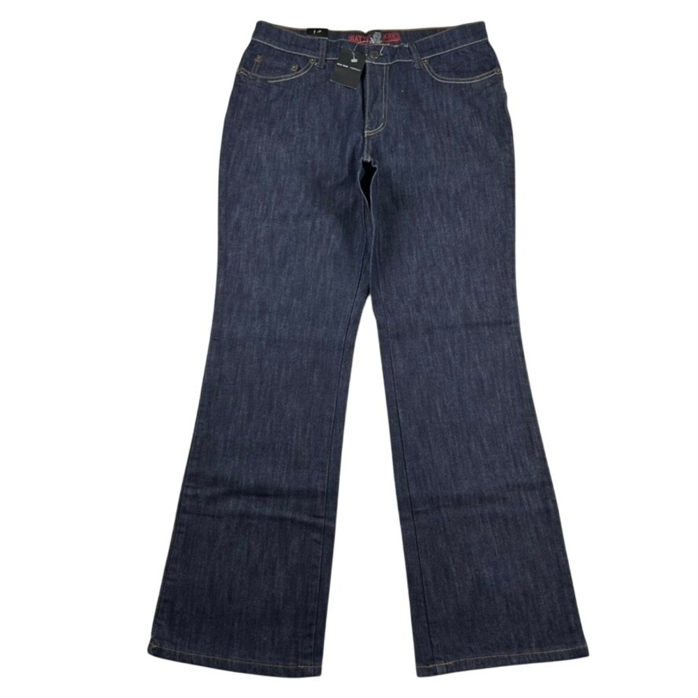 Vintage New York & Company Battery Park Bootcut Jeans Dark Indigo Womens 12P Y2K